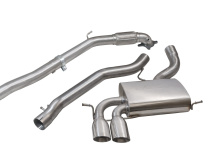 Audi A3 (8P) 2.0 TFSI Quattro (3-dörrars) 04-12 Turboback-sportavgassystem (Med De-Cat & Ej Ljuddämpat) Cobra Sport